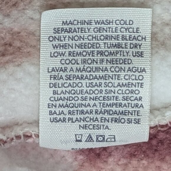 🔥 No Boundaries Plaid Sherpa Quarter-Zip Jacket – Juniors XL (16–18) – NWT - Picture 6 of 6